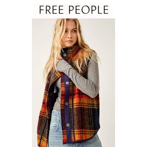 Free People Wrapped Up Blanket Vest
